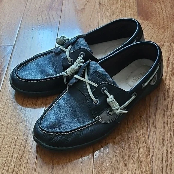 Sperry Koifish Waxy Leather Boat Shoes Womens Size 7 - Picture 2 of 7